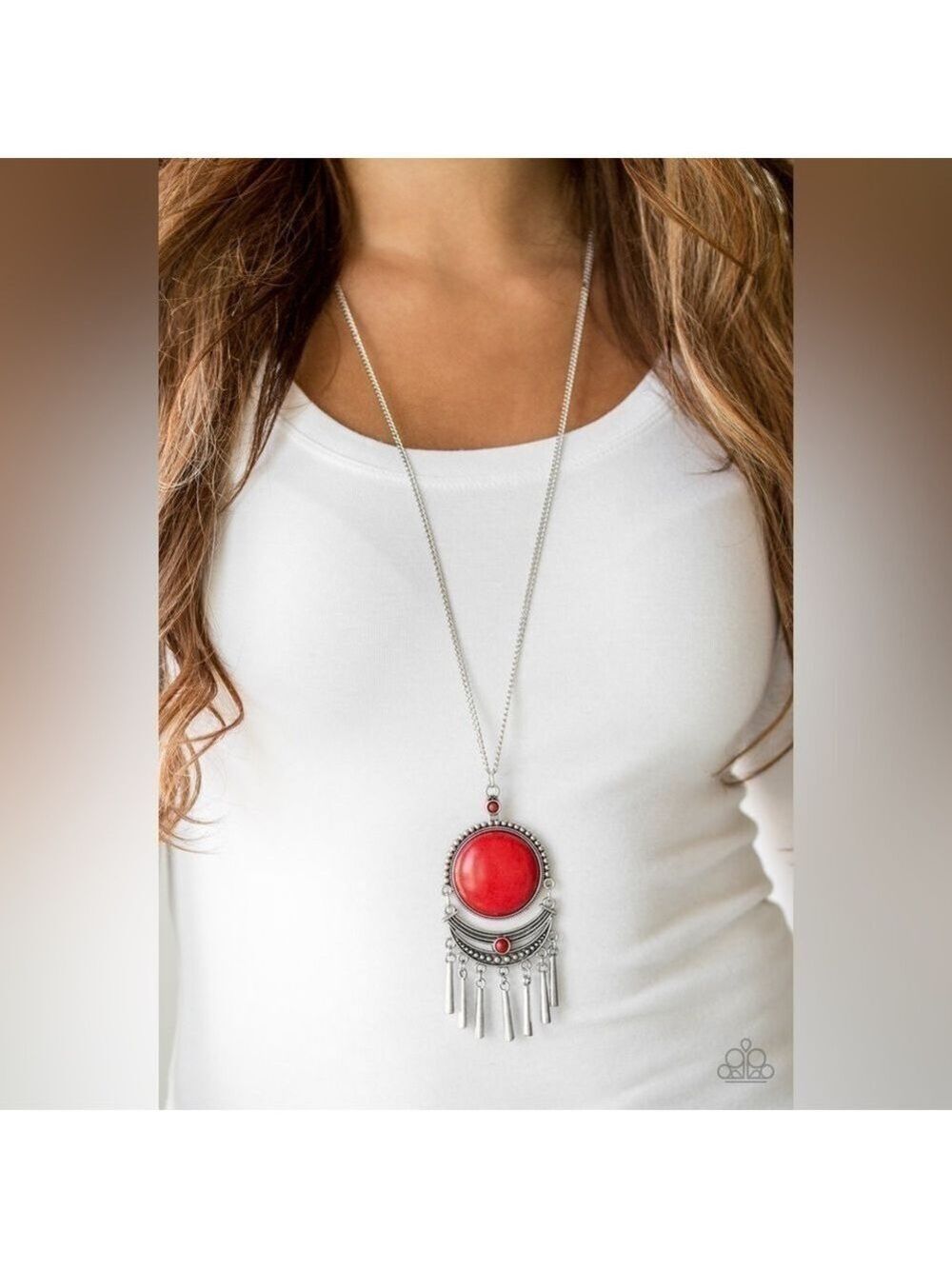 PAPARAZZI Rural Rustler Red Necklace
